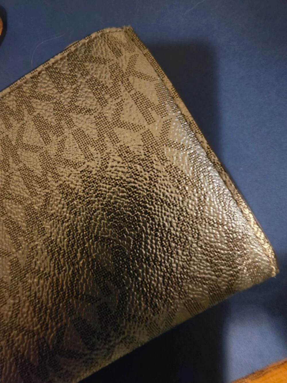 NWOT Michael Kors Adele Double Zip Wristlet Gold Metallic MK Signature - Picture 4 of 9